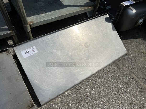 Stainless Steel Shelf w/ Wall Mount Brackets. 36x18x14 - Image 2 of 3