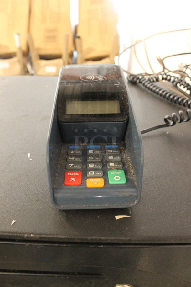 HP POS Monitor w/ Epson M244A Receipt Printer, Cash Drawer, Credit Card Reader, Phone and Keyboard - Image 11 of 12