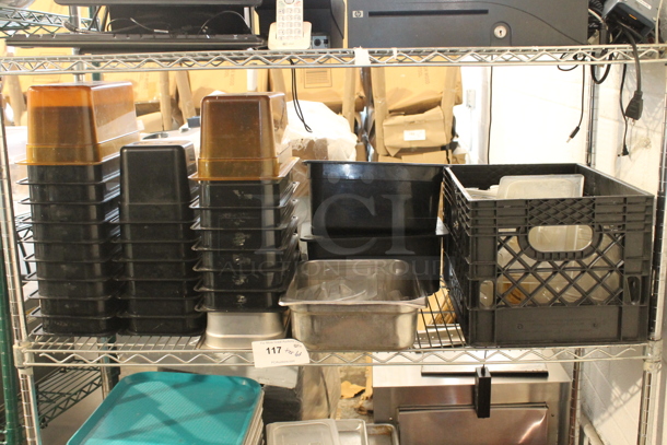 ALL ONE MONEY! Lot of Various Items Including Poly Drop In Bins and Lids - Image 1 of 4