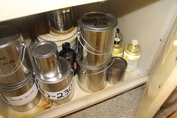 ALL ONE MONEY! Lot of Counter, White Metal Hood and Chair. BUYER MUST REMOVE. - Image 6 of 9