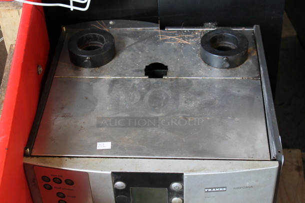 Franke Sinfonia Metal Commercial Countertop Automatic Coffee Espresso Machine. Missing Hoppers. - Image 5 of 7