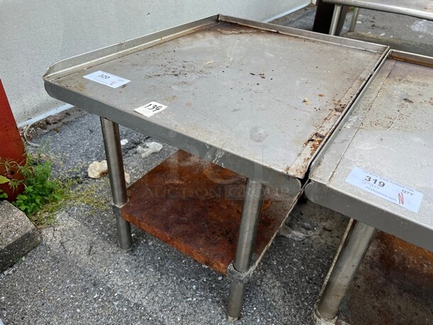 Stainless Steel Equipment Stand w/ Under Shelf. 24x30x25.5 - Image 2 of 4