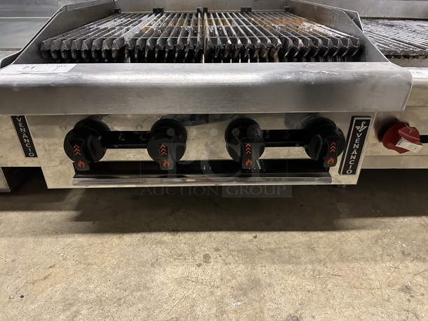 Venancio R24CT-24C Stainless Steel Commercial Countertop Natural Gas Powered Charbroiler. - Image 3 of 4