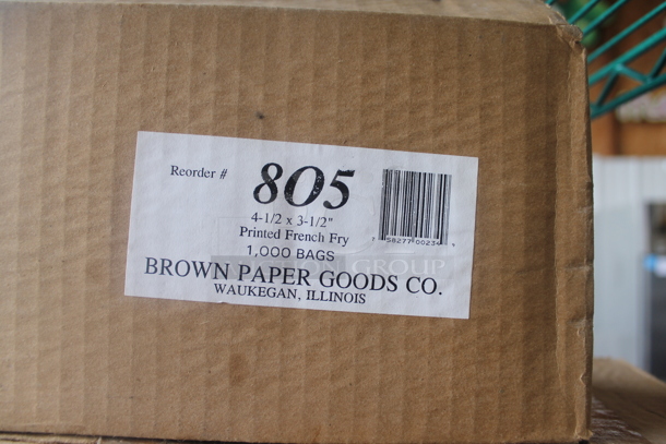 ALL ONE MONEY! Lot of 3 Boxes of 805 French Fry Bags - Image 4 of 4
