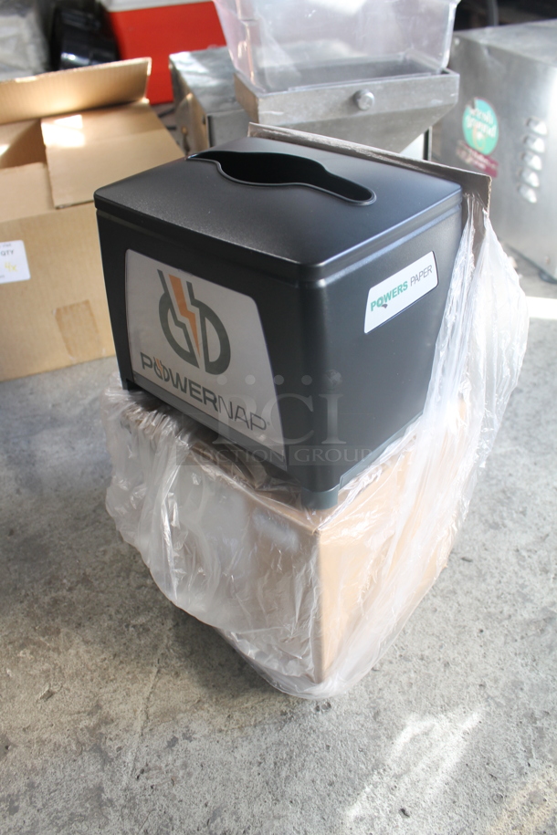 BRAND NEW IN BOX! 4 PowerNap Charging Solution Interfolded Napkin Dispensers, Black. 4 Times Your Bid!  - Image 3 of 5