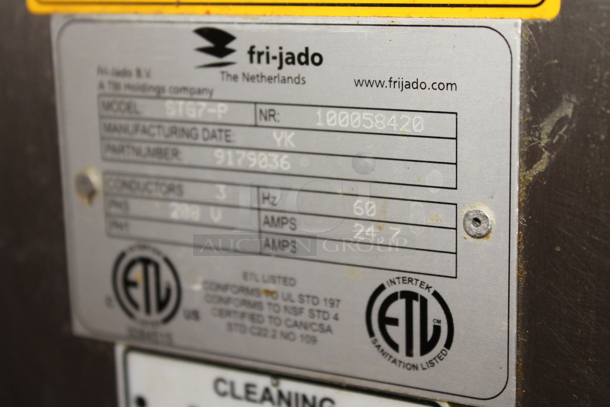 Fri-jado STG7-P Stainless Steel Commercial Electric Powered Rotisserie Oven w/ Under Shelf on Commercial Casters. 208 Volts, 3 Phase. - Image 8 of 9