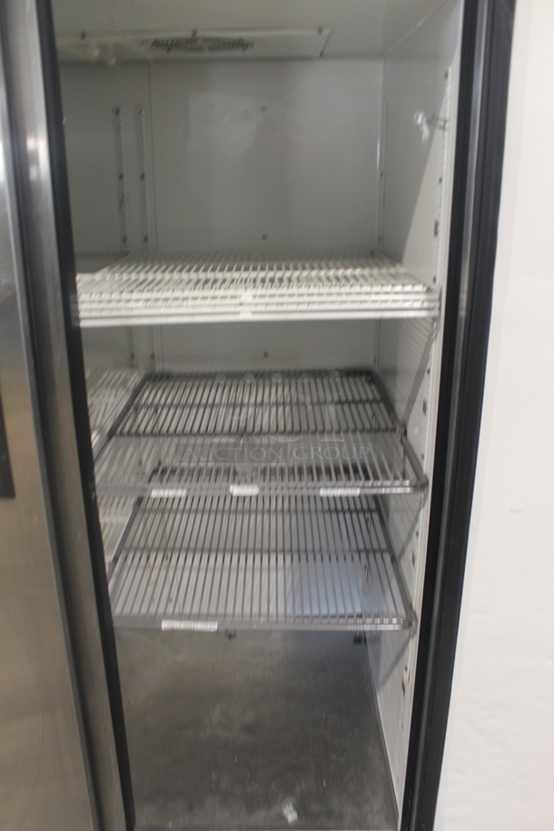 2012 True TG2R-2S Stainless Steel Commercial 2 Door Reach In Cooler w/ Poly Coated Racks on Commercial Casters. 115 Volts, 1 Phase. Tested and Working! - Image 6 of 9