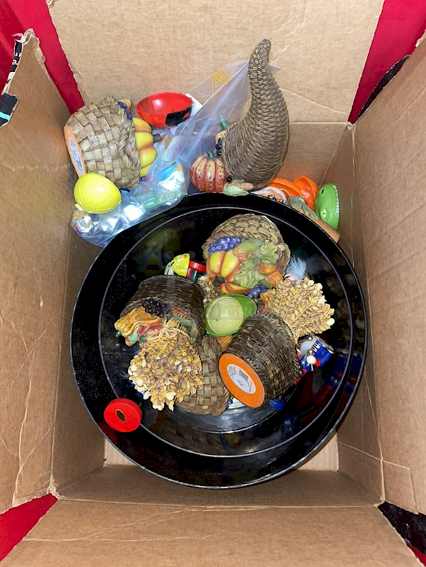 Locking Box Full Of Fall Decorations  - Image 2 of 3