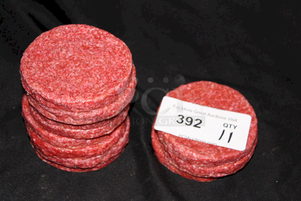 Set of 11 1/3 Lb Faux Burger Patties. 
4-1/2x5/8