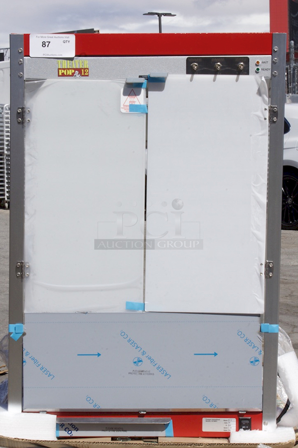 BRAND NEW SCRATCH & DENT! Paragon 1112110 Commercial Theater 12 oz. Popcorn Machine - Front Of Unit Is Missing Glass - Image 2 of 8