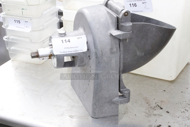 Hobart Pelican Style Shredder Attachment For Hobart 60quart. Includes Grater.  - Image 3 of 4