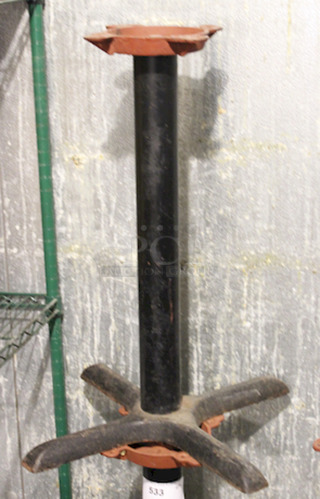 Table Height Column Cast Iron Table Base.
21x28