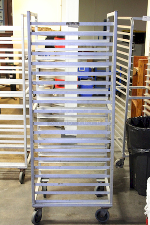Stainless Steel Bun / Sheet Pan Rack On Commercial Casters. 
 - Image 4 of 4