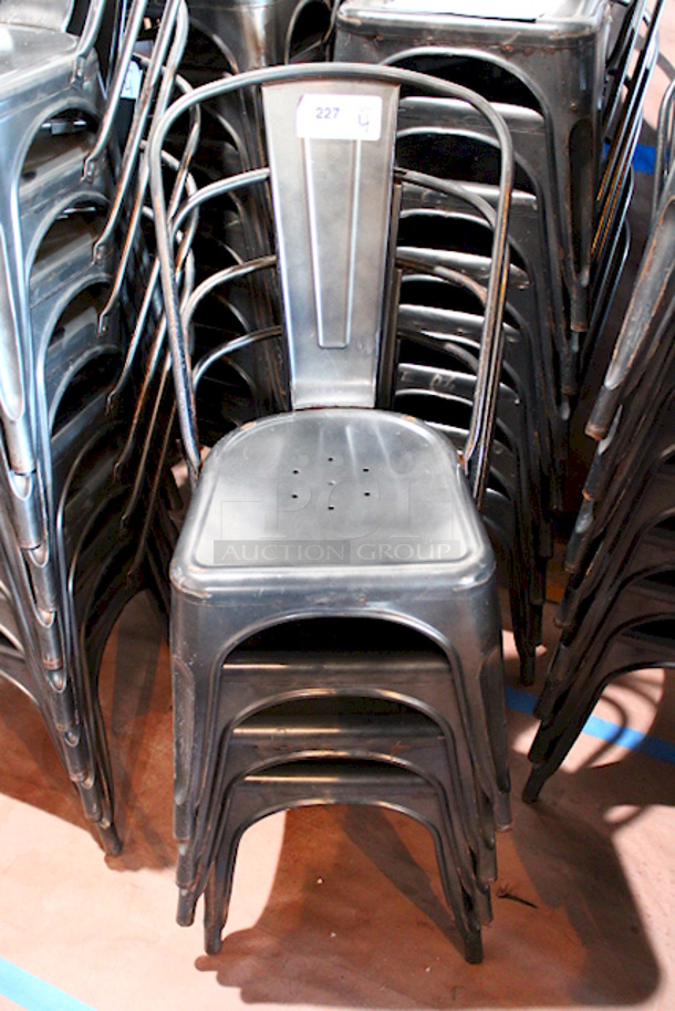 FDW Restaurant Dining Chairs, Indoor/Outdoor, Metal, 18 Inch Seat Height. 4x Your Bid - Image 6 of 6