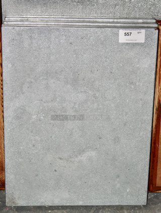 INDSUSTRIAL! Metal Sheathed Square Wood Tabletop, Perfect Outdoor Seating.  
24x30
