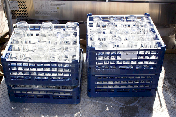 4 Glass Racks Full Of Glasses. 4x Your Bid - Image 3 of 5