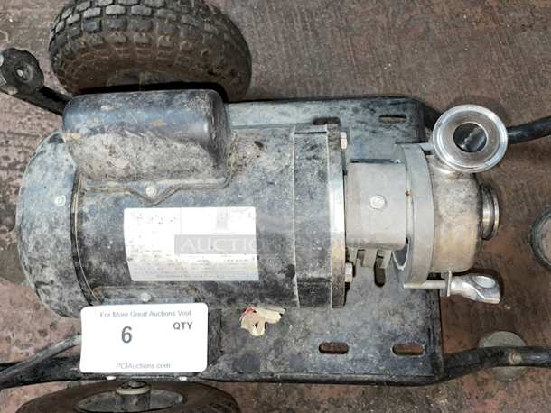 SWEET! Sanitary Beer Transfer Pump On Brewers Cart - Image 3 of 6