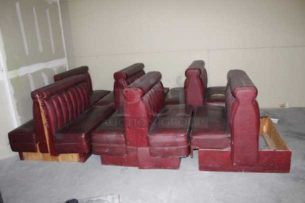 MASSIVE LOT!! Cushioned Booth Seating. 
Each Piece is 50x48x40
6x Your Bid - Image 6 of 8
