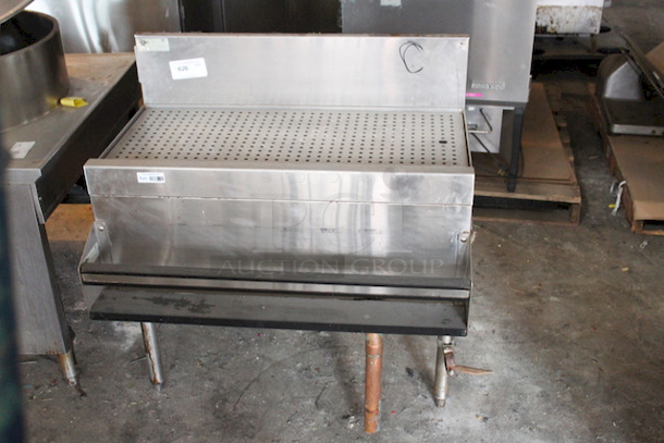 SUPERB! Glastender DBA-36 Underbar Drainboard With Speed Rail, Freestanding - 36"W x 19"D - Image 4 of 5