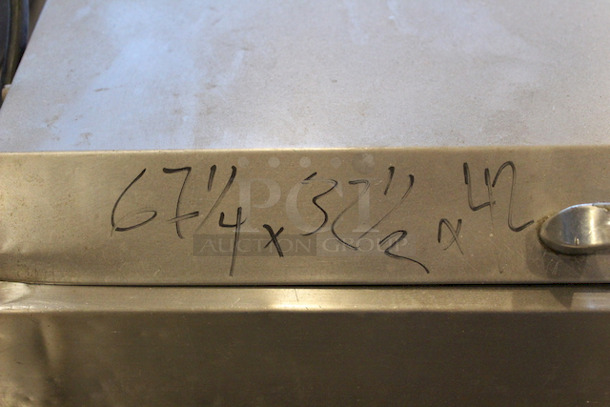 OUTSTANDING!! True TPP-67 67" Pizza Prep Table w/ Refrigerated Base, 115v, On Commercial Casters. 
Tested. Turned On. Got Cold.
67-1/4x32-1/2x42  115 V, 60 Hz, 1 ph - Image 4 of 5