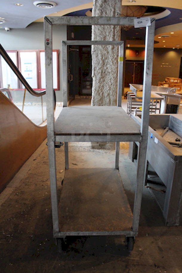 ULTRA HEAVY DUTY!! Fixed 2 Shelf Transport Rack. Approximately 36x24x60 - Image 3 of 4