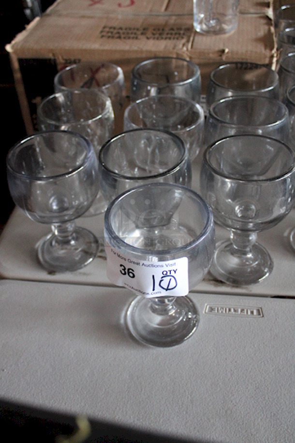 LIKE NEW! Schooner Glasses, Perfect For: Seafood Cocktail, Beer, Margaritas, Michelada, Fish Bowl, Variable Use Glass, Very Thick Glass. 10x Your Bid - Image 2 of 2