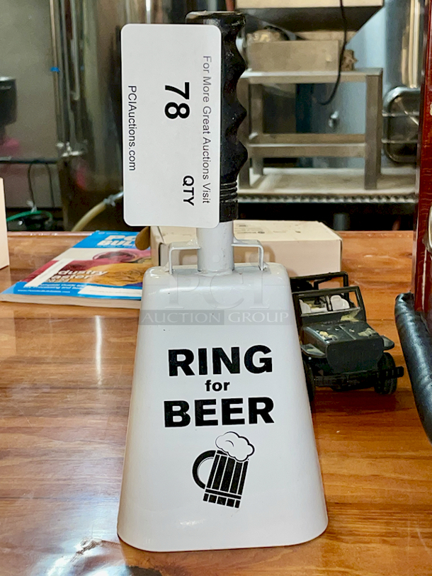 RING for BEER!! Hand Held Cow Bell - Image 1 of 1