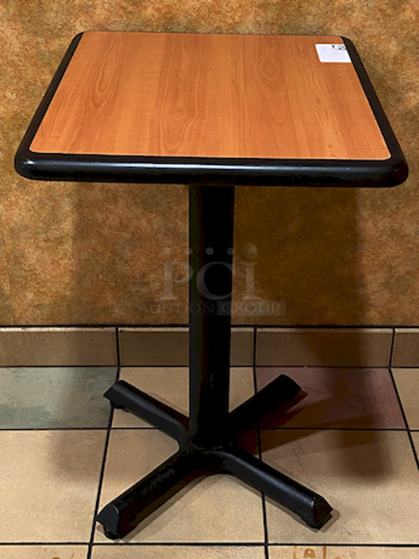 NICE! Plymold 2 Seater, 24x20-1/2 Dura-Edge Wood Laminate Table with Base.

24x20-1/2x30 - Image 3 of 4