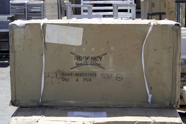 BRAND NEW SCRATCH & DENT! Regency 18" x 36" NSF Chrome Wire Shelf. Box Of 4.  - Image 2 of 2