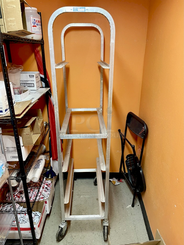 Load King 5 Shelf Aluminum Bakery Rack On Commercial Casters, 5 Shelfs.                            29-3/4 x 16-1/4 x 68-1/4"  - Image 2 of 2