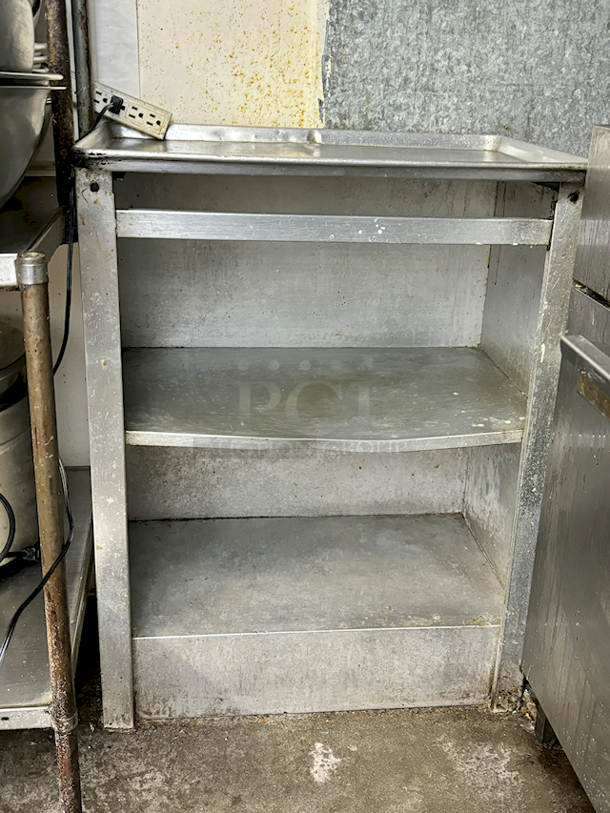 Metal Storage and Equipment Cabinet With Sheet Pan Top.  - Image 1 of 3