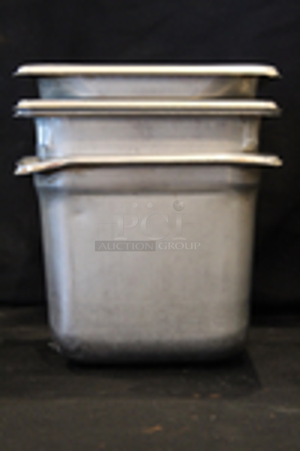 Stainless Steel 1/6 Pans, 6” Deep
6-1/4x6-3/4x6
5x Your Bid
 - Image 3 of 5