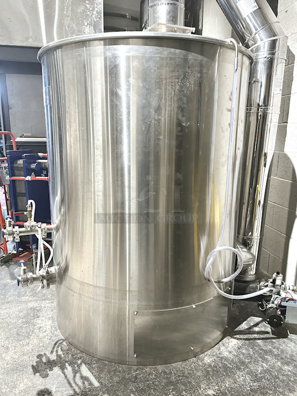 BRAND NEW/NEVER FIRED Forgeworks Stainless Steel 7 Barrel (320 Gallon) Franken Kettle-Whirlpool Combo Model 7KU With Midco Economite Burner (Natural & Propane Compatible) And Keyway. Uninsulated, Single Wall, Gas Fired. Certified Never Used. 48x71 - Image 7 of 11