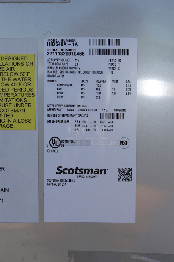 BRAND NEW SCRATCH & DENT! Scotsman HID540A-1 Meridian Countertop Air Cooled Ice Machine and Water Dispenser - 40 lb. Bin Storage - Image 4 of 10