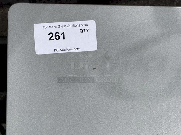 Outdoor 4 Seater Metal Table, Gray.  - Image 4 of 4