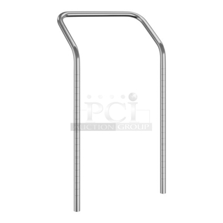 BRAND NEW SCRATCH & DENT! Regency 18" NSF Chrome Utility Cart Handles. 2pcs In Total. 

