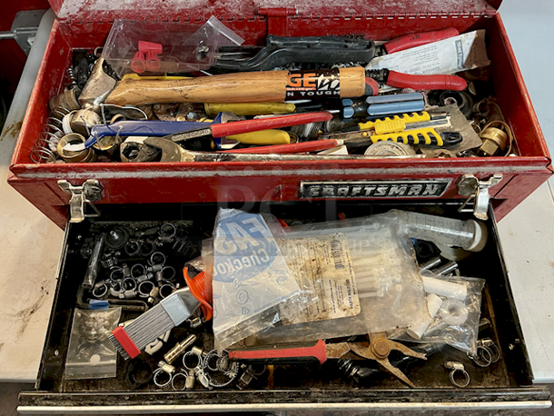 FULLY STOCKED! Craftsman Toolbox, 3 Drawer.  - Image 3 of 5