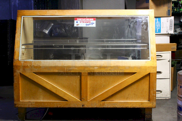 Holy Graf Zeppelin! A 48" Illuminated, Solid Wood, Dry Display Case!! 120v - Image 1 of 6