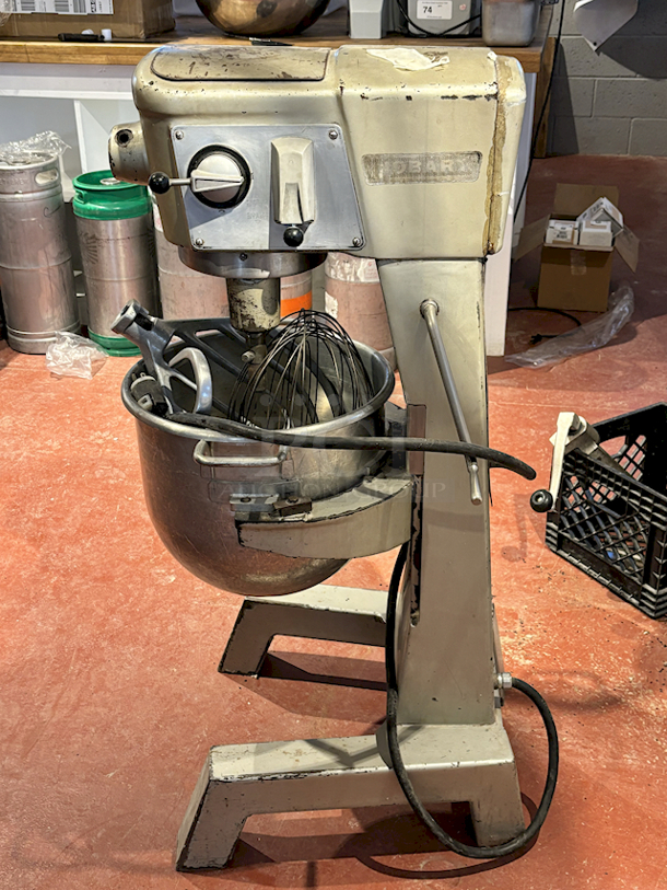 PERFECT SIZE! Hobart D-300 30qt Planetary Mixer With 30qt: Bowl, Paddle, Wire Whip and Dough Hook. 3 Gears, Manual Bowl Lift, 115v 1ph - Image 1 of 12