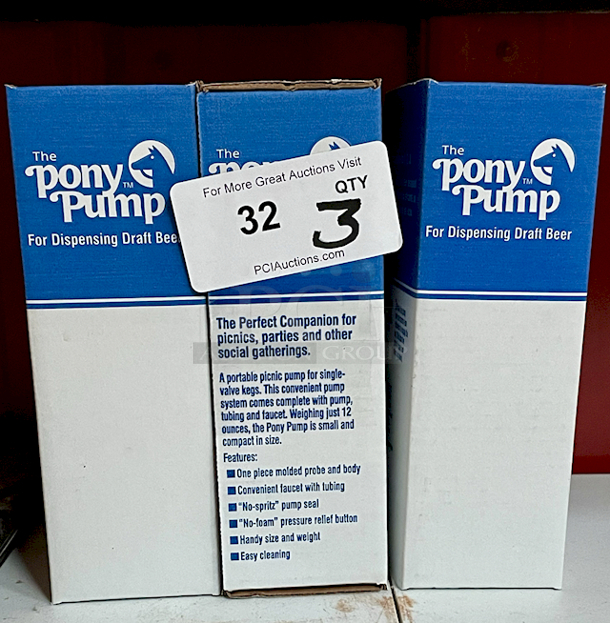 NEW, NEVER USED! Taprite Pony Keg Pump For Dispensing Draft Beer. Portable, Comes Complete with Pump, Tubing and Faucet. 3x Your Bid - Image 4 of 4