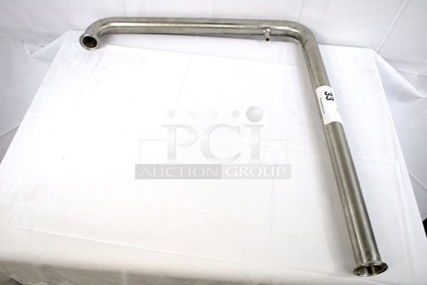 NEW/NEVER USED!! 1-1/2” Tri-Clamp CIP Arm With ¼” Hose Barb For Sight Glass Tubing (At Top)