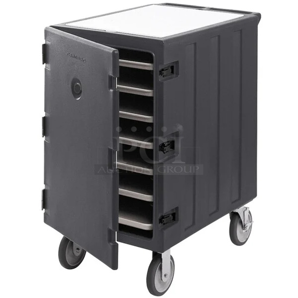 BRAND NEW SCRATCH AND DENT! Cambro 1826LTC Gray Poly Portable Ice Bin on Commercial Casters. - Image 1 of 5
