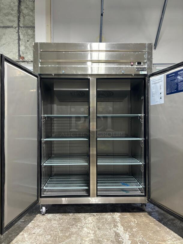 Brand New Scratch & Dent Dukers D55F 55" 2-Door Commercial Reach-in Freezer in Stainless Steel
 - Image 2 of 5