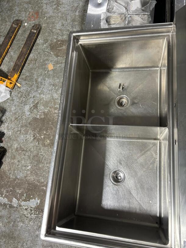 Two Compartment Stainless Steel Commercial Sink
 - Image 1 of 4