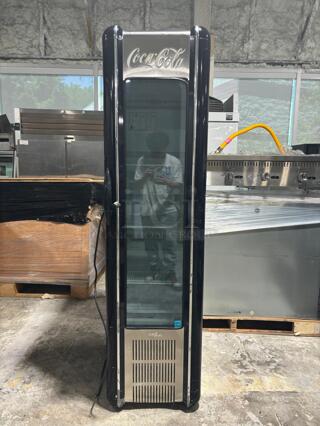 Frigoglass 1 Door Retro Style CocaCola Refrigerator! All Black Model