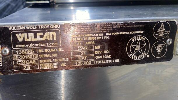 Vulcan Floor Model Gas Convection Steamer SN 138085 - Image 7 of 7