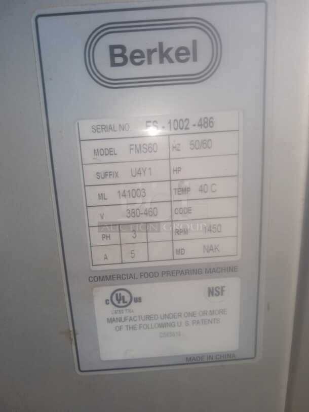 BERKEL FMS60 Planetary Mixer 60 Qt. Floor Type Mixer with Hub - Image 3 of 6