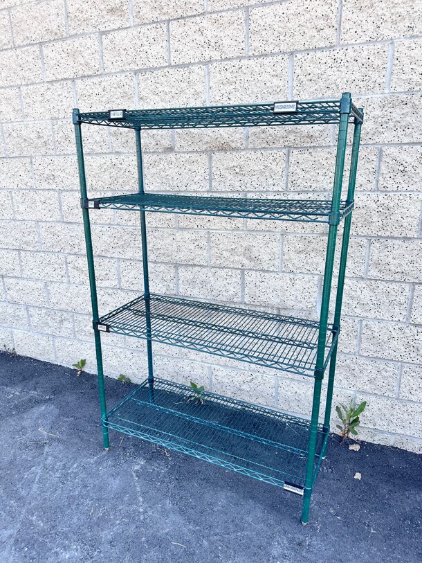 42x18x84 Green Wire Rack - Image 2 of 3