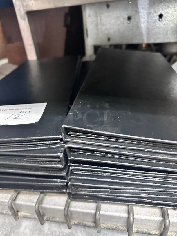 Black Leather Full Size 4 Page Menu 
6x15 - Image 1 of 6