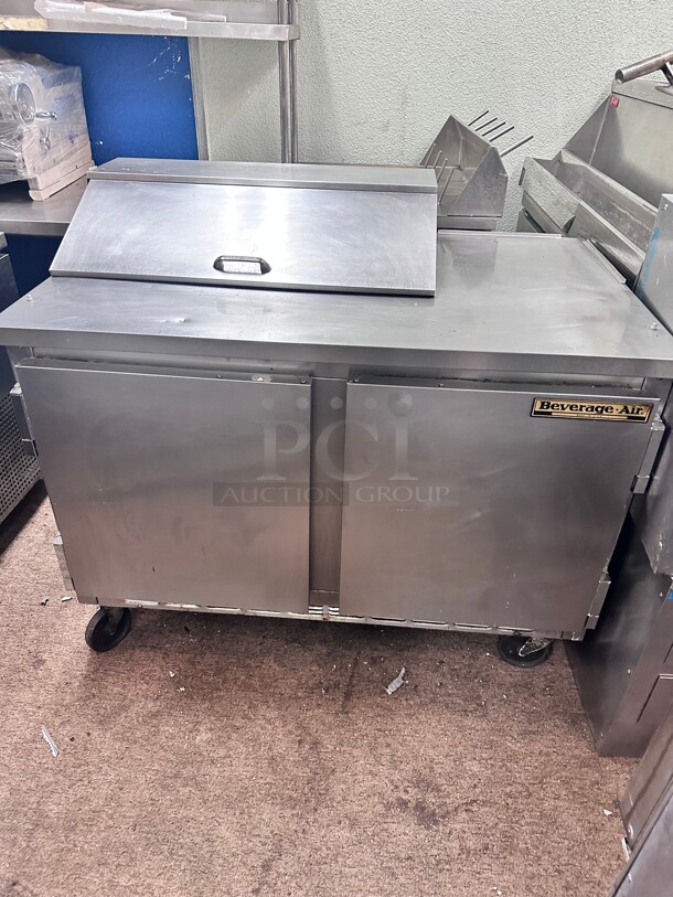 Working Beverage Air SP48-08 48 inch Sandwich/Salad Prep Table w/ Refrigerated Base, 115v - Image 2 of 4